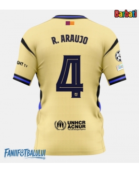 Barcelona Ronald Araujo #4 Tricou Fotbal Replică 2025-26 Barbati Deplasare